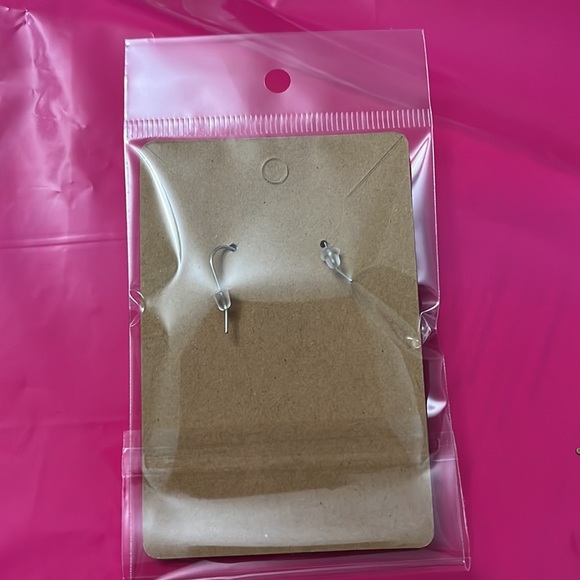 Christmas earrings red green strips NEW - Picture 9 of 9